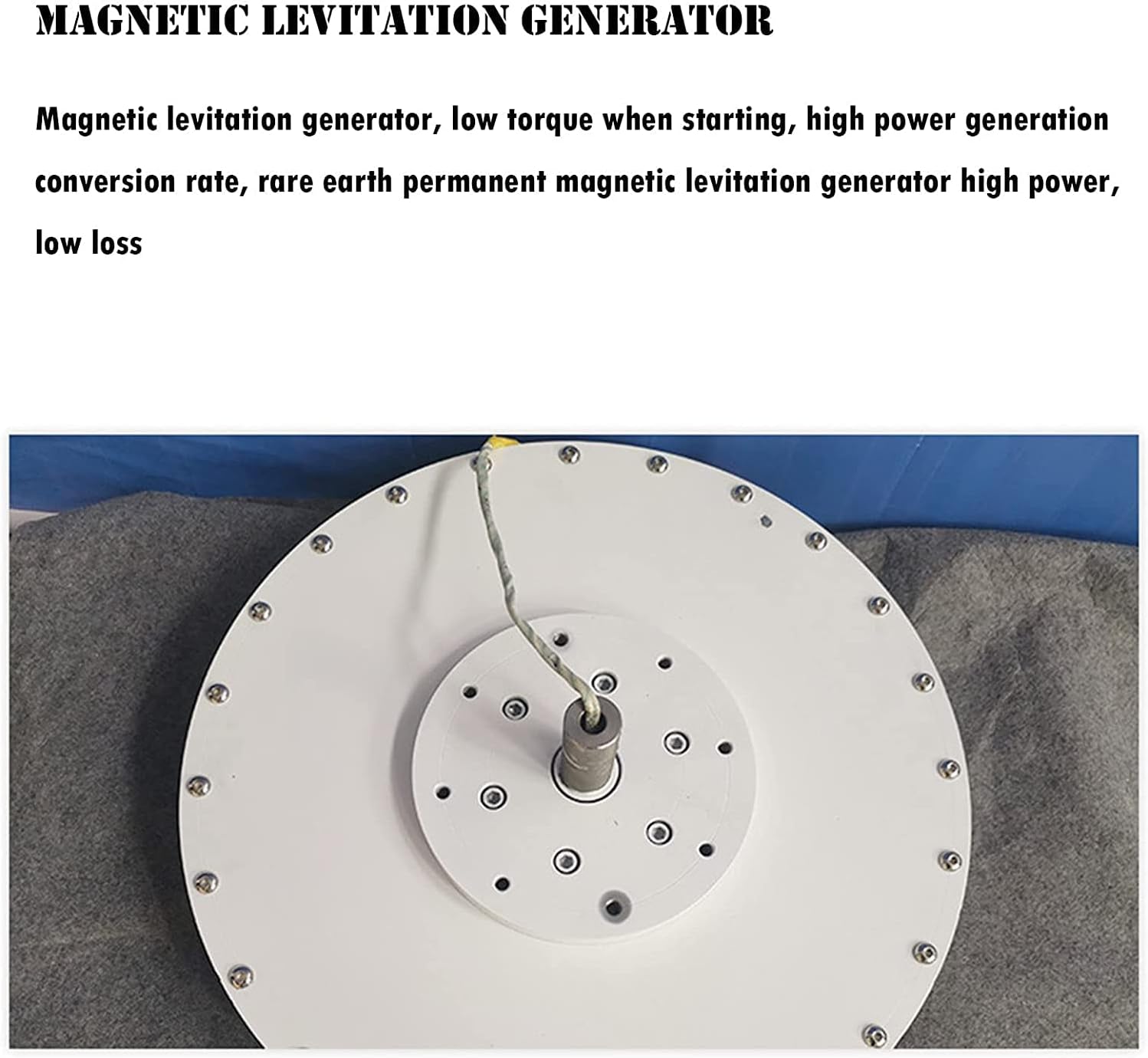 Wind Turbine Generator, Wind Turbine Motor Generation for Home Use, Wind Turbine Generator, 8-Blade Wind Generator for Home/Camping