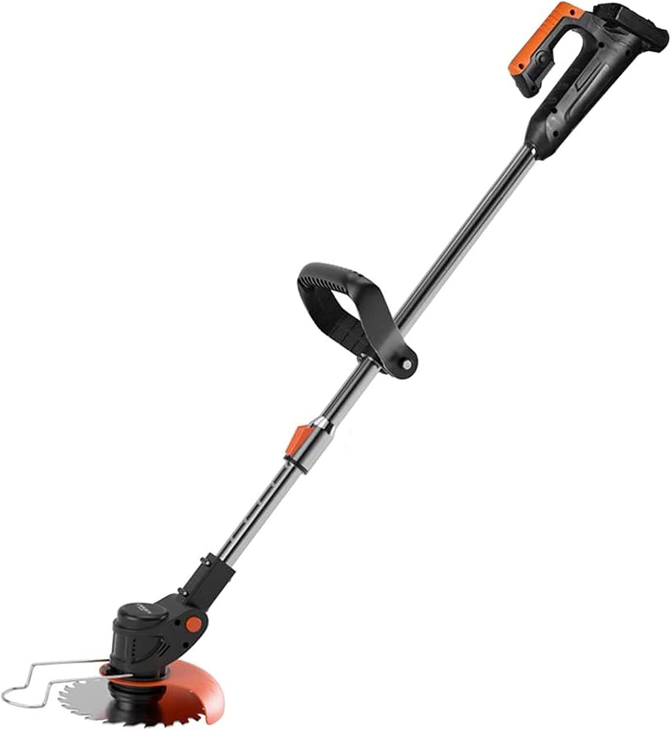 Electric Lawn Mower U-Shaped Handle Small Portable Teles Battery Powered Rotary Lawn Mower with Metal Blades Powerful and Lightweight 1800W Garden Wee