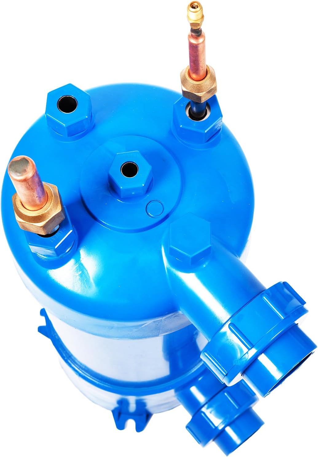 Pool Heat Exchanger Titanium Twisted Tube PVC Shell for Swimming Pool Heat Pump Solar Spa Heating and Cooling(102kBtu / 30kw)