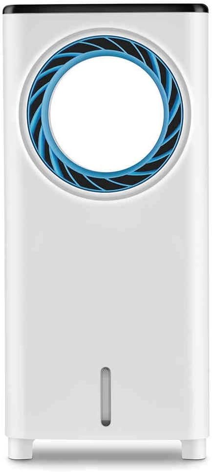 Cooling Fan Evaporative Cooler, Portable Bladeless Air Cooler, Electric Fan Humidifier with Remote Control, LCD Display, 3 Modes Air Conditioner for Indoor Home Office Dorms Oscillation Function