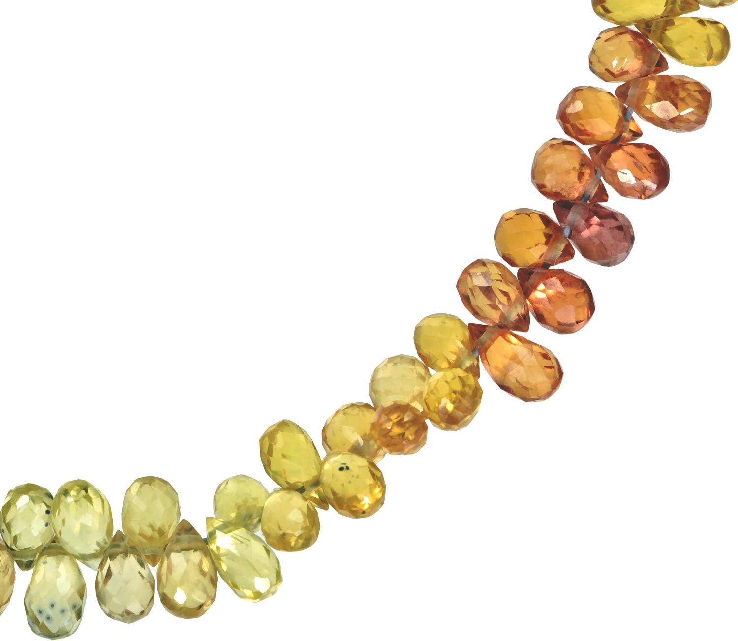 uGems Yellow Sapphire Shades Beads for Expert Stringers Songea 3mm-5mm Very Tiny 9 Inch