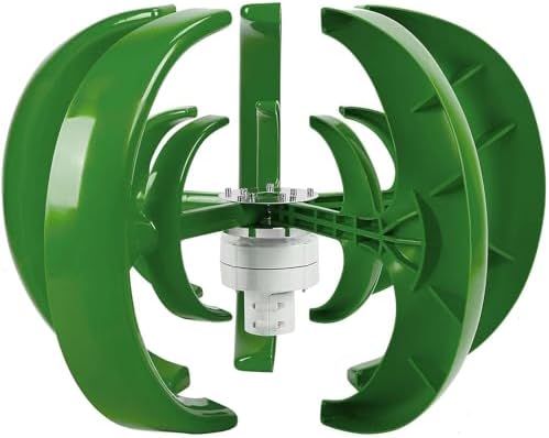 1000W Vertical Axis Wind Turbine Generator - Magnetic Levitation, 12V/24V for Home & Boat, Compact, Efficient Renewable Energy Solution, Quiet, White Finish, Eco-Friendly Power Generation