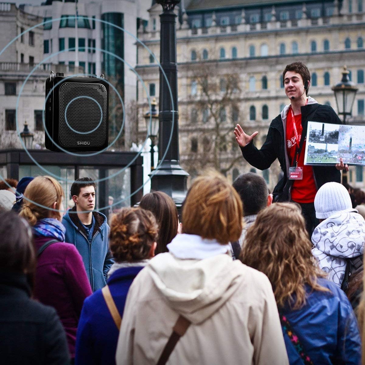 25W Wireless Voice Amplifier Bluetooth 5.3 | Grade Wireless Portable PA System with Reverb| Rechargeable Speaker 12H Battery for Teachers, Tour Guides, Presenters (2000mAh/S28)