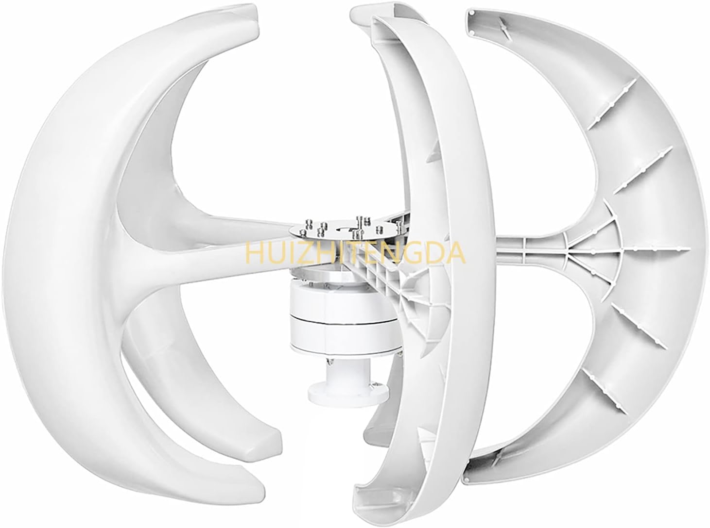 Low Speed No Noise 12000W Vertical Wind Turbine Kit, 12V-220V Wind Power Turbine Generator for Outdoor,with Controller