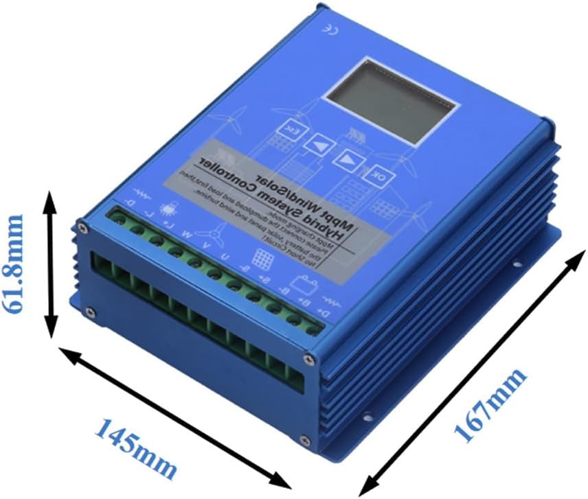 10000W Wind and Solar Complementary Controller Regulator, with Dump Load 12V 24V 48V Off Grid Wind Solar Controller for Home, Boat, Street Light