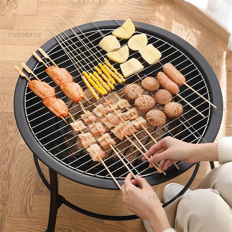 Outdoor Fireplaces Household Heating Fire Pit Outdoor Courtyard Stove Brazier Smokeless Charcoal Grill Camping Furnace Furniture Fire Pits