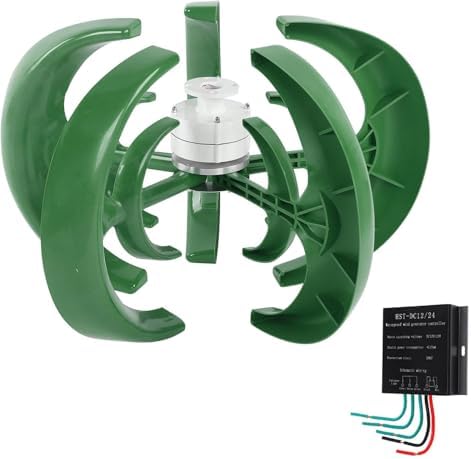 2000W Wind Turbine Generator Kit for Home – High-Efficiency Vertical & Horizontal Blades, Controller Included, Ideal for Renewable Energy Production & Sustainable Power Solutions