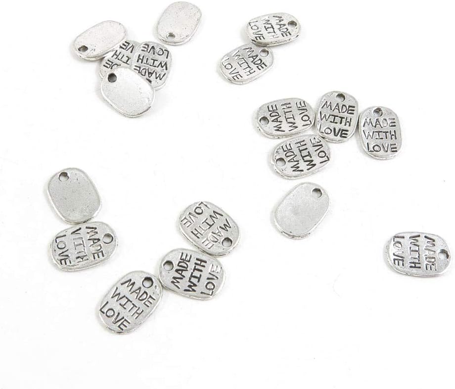 4290 Pieces Antique Silver Tone Jewelry Making Charms Crafting Beading Craft 28144 Handmade Sign Tag