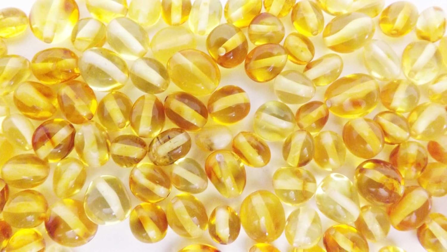 100 Grams Natural Baltic Amber Loose Beads 6mm - 9mm Drilled Approx 560-600 Beads Alluregem