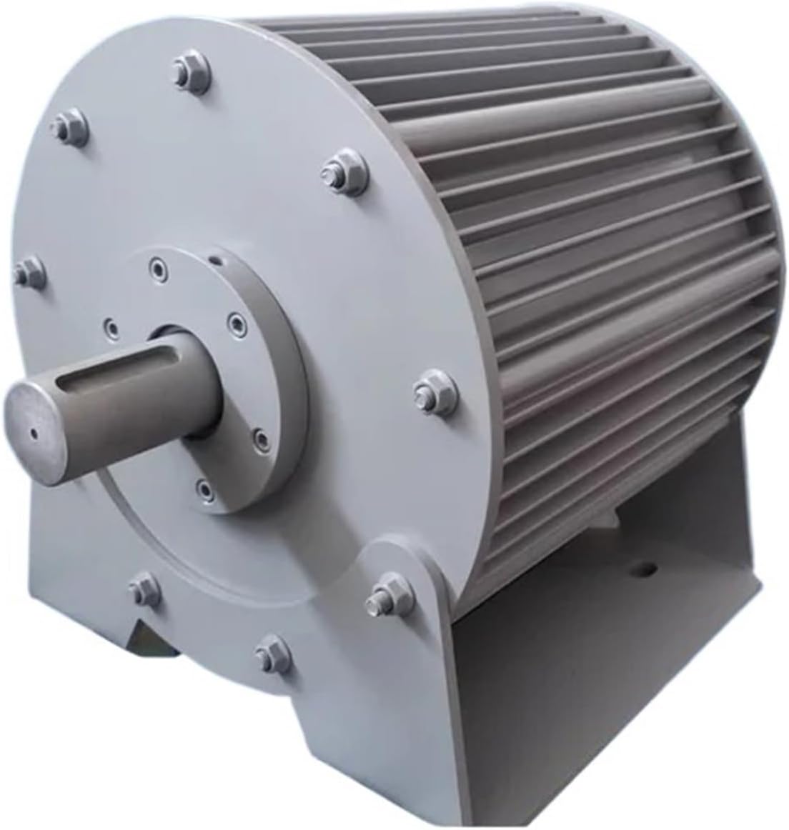 Low Speed 10KW 15KW 20KW 96V 120V Gearless Permanent Magnet Generator AC tors Use Wind Turbine Water Turbine Industrial Energy(with Base,120V_10KW)