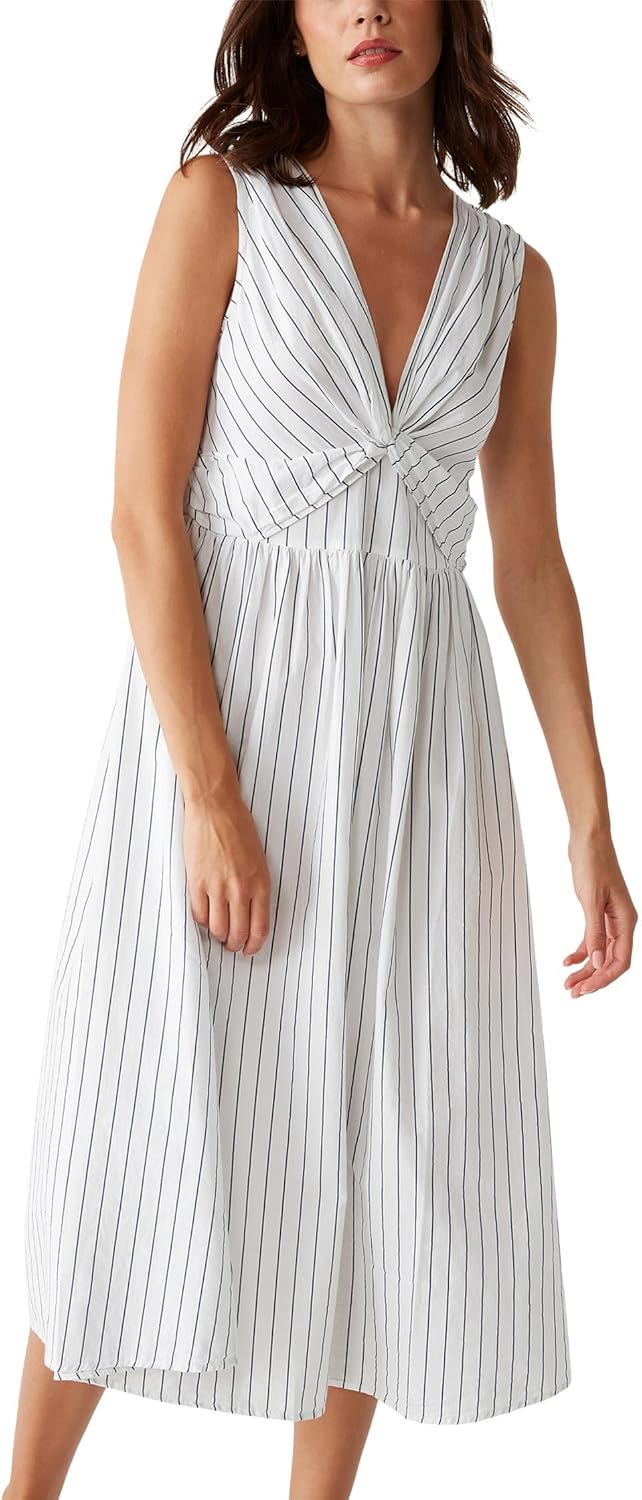 Michael Stars Womens Penelope Twist Front Midi Dress