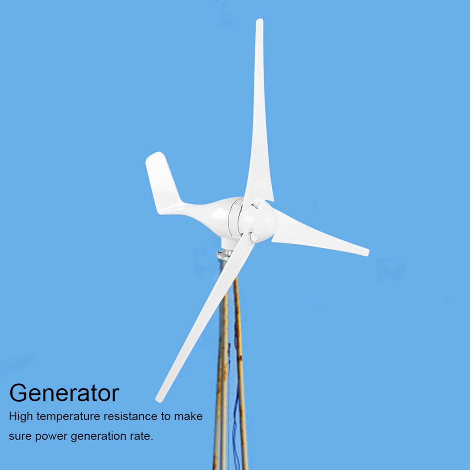 Wind Turbines Kit, Convenient Practical ElectromagneticYaw Small Wind Generator, for Marine Home Charging Boats (12V)