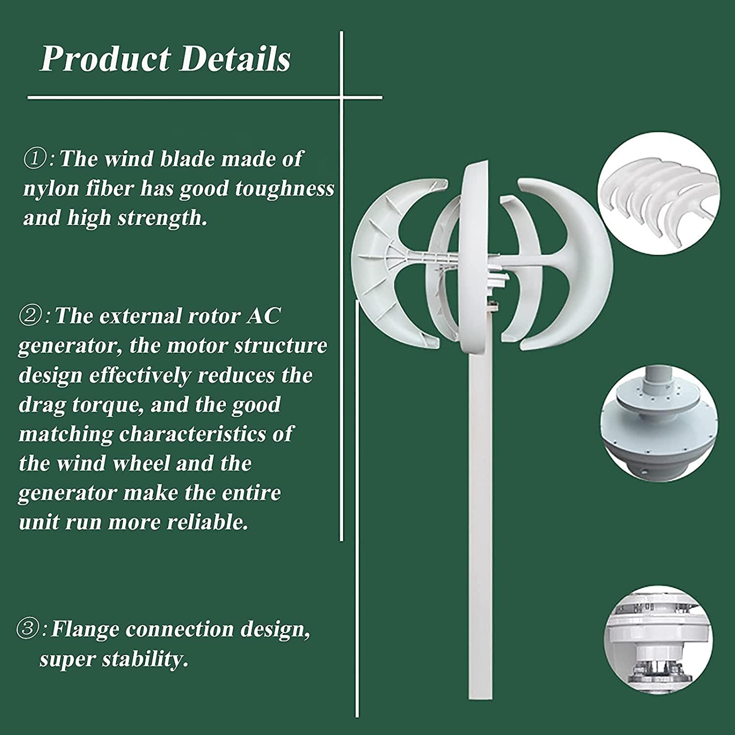 9000W Wind Turbines Generator Wind Generator with Charge Controller Windmill Energy Turbines Wind Turbine Energy Generators-Black