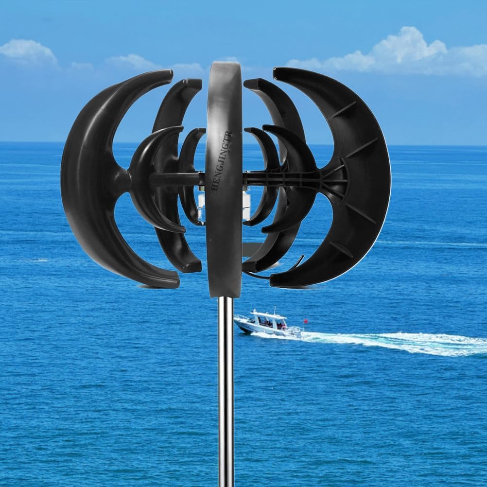 12V,10000W Low Noise Horizontal Wind Turbine,12V/24V/48V Professional Wind Turbines Small Windmill Generator Suitable for Patios And Gardens