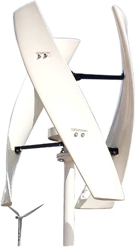 Wind Power Turbine Generator 400W Vertical Axis Permanent Magnet Wind Turbine 12v 24v Energy Windmill with MPPT Controller for Home Factory Use (Color : Wind Controller, Size : White)