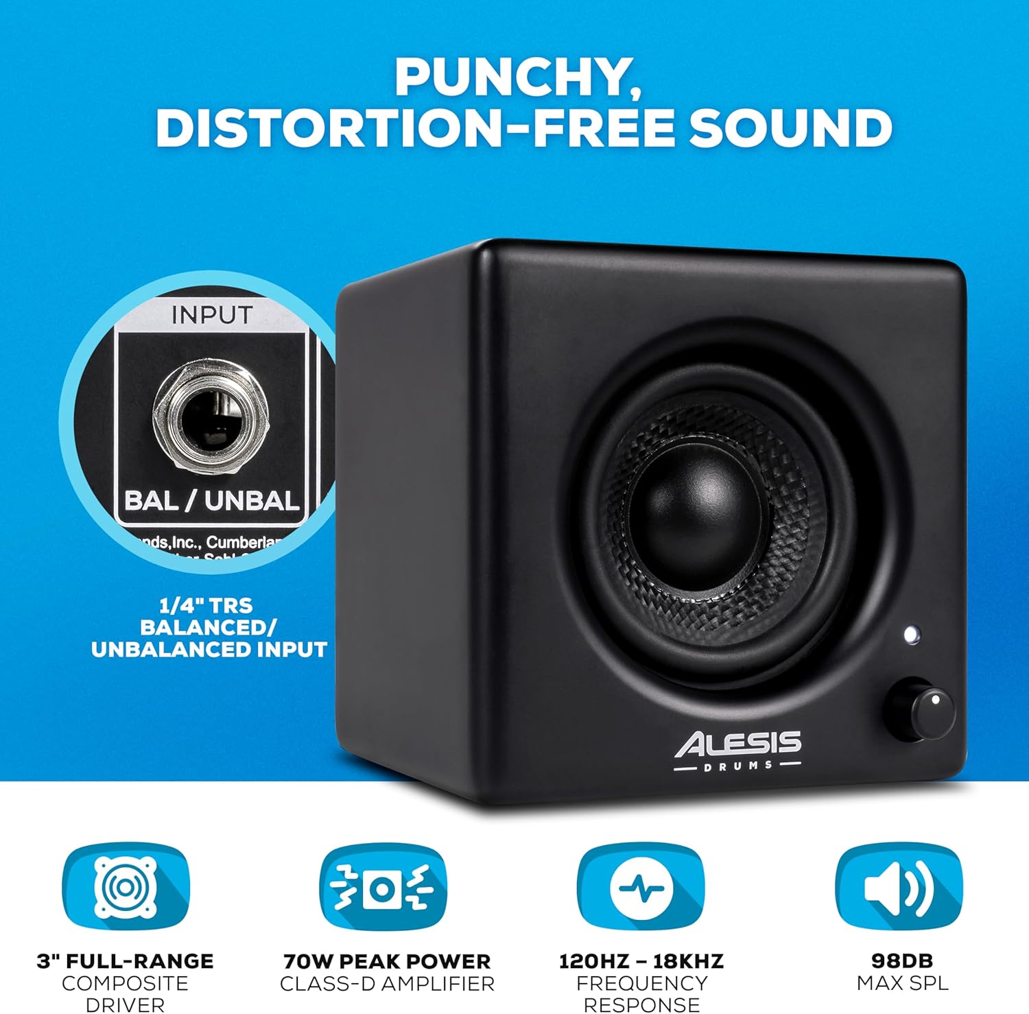 Alesis Nitro Pro and Amp - Electric Drum Set with Dual-Zone Mesh Pads, Bluetooth, USB MIDI, and 70W Rack-Mountable Drum Amplifier