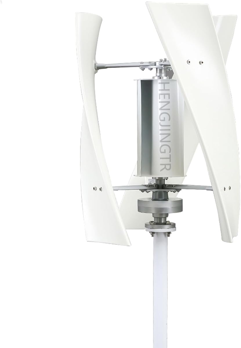4000W 12V-220V Wind Turbine Generator Kit, 3 Blades Wind Power Generator with Controller for Windmill Wind Solar Hybrid System