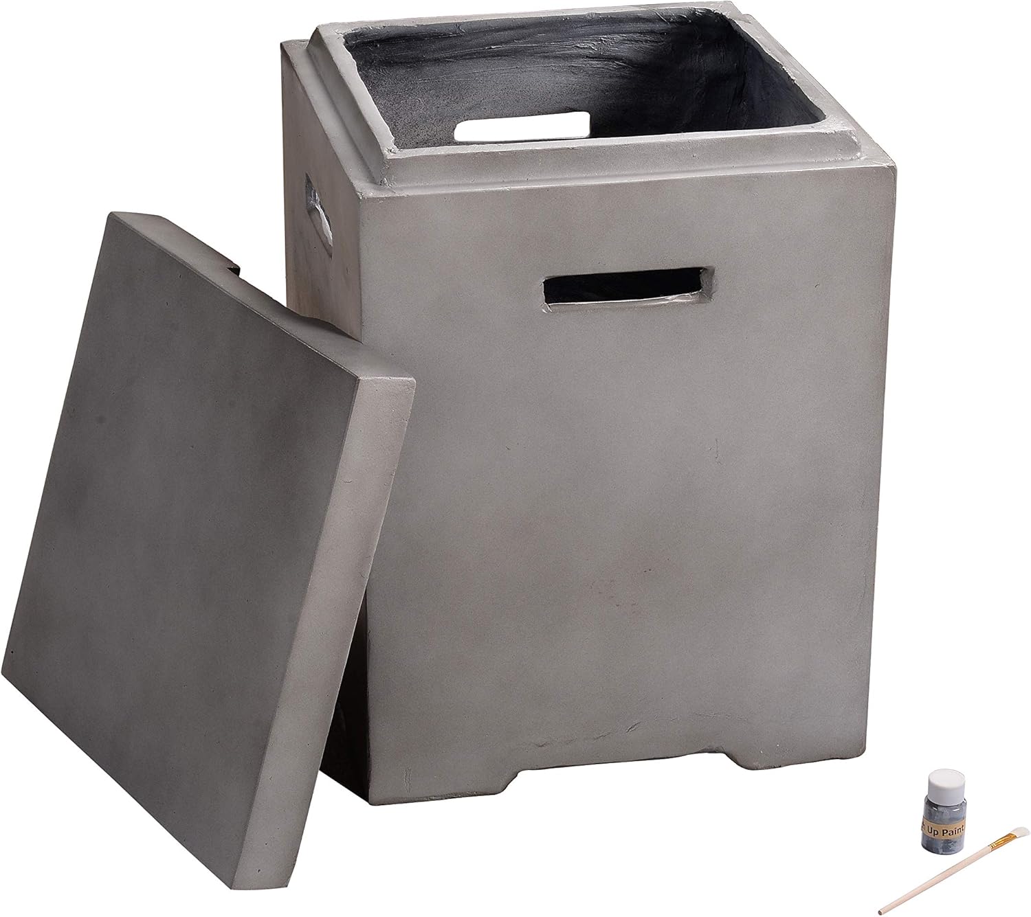 Teamson Home HT22401AA Fire Pit Tank Cover, Light Grey