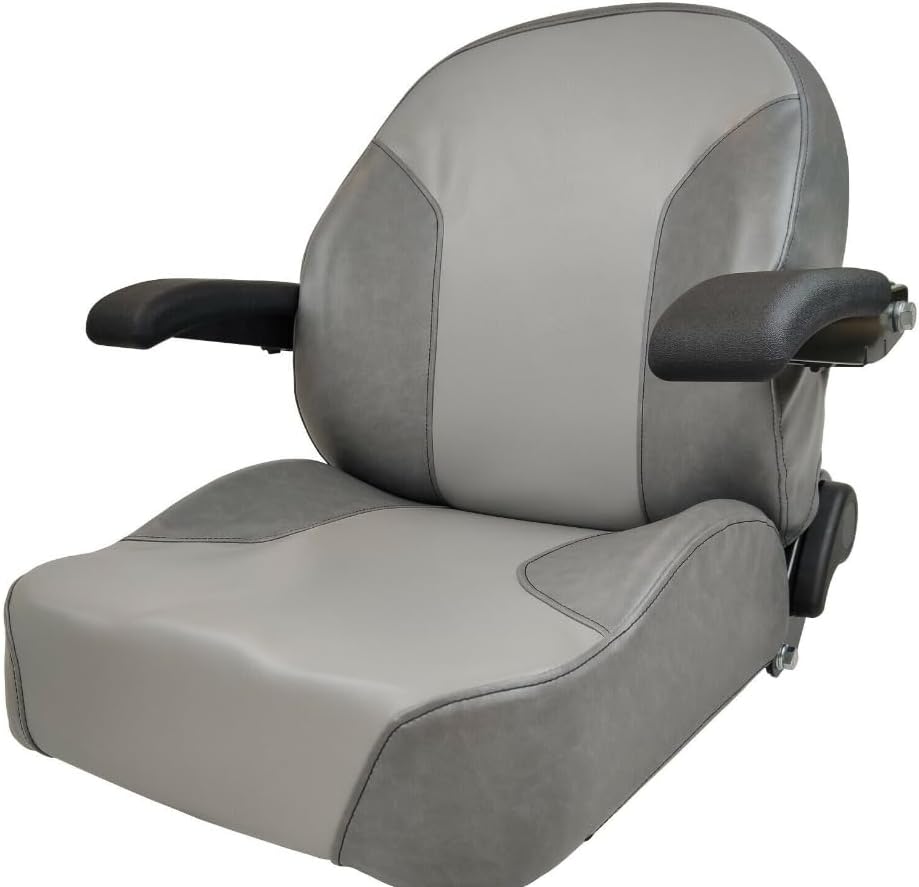 Gray Lawn Mower Seat, Replacement for Bad Boy OEM