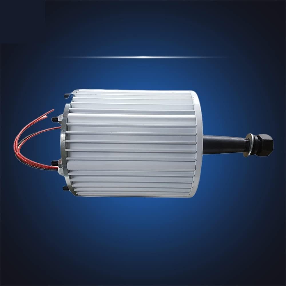 Wind Turbine, 10KW 20KW 30KW Generator AC Alternators 48V 96 Gearless Permanent Magnet Low RPM for Wind and Horizontal Wind(with Base,96V_10000W)
