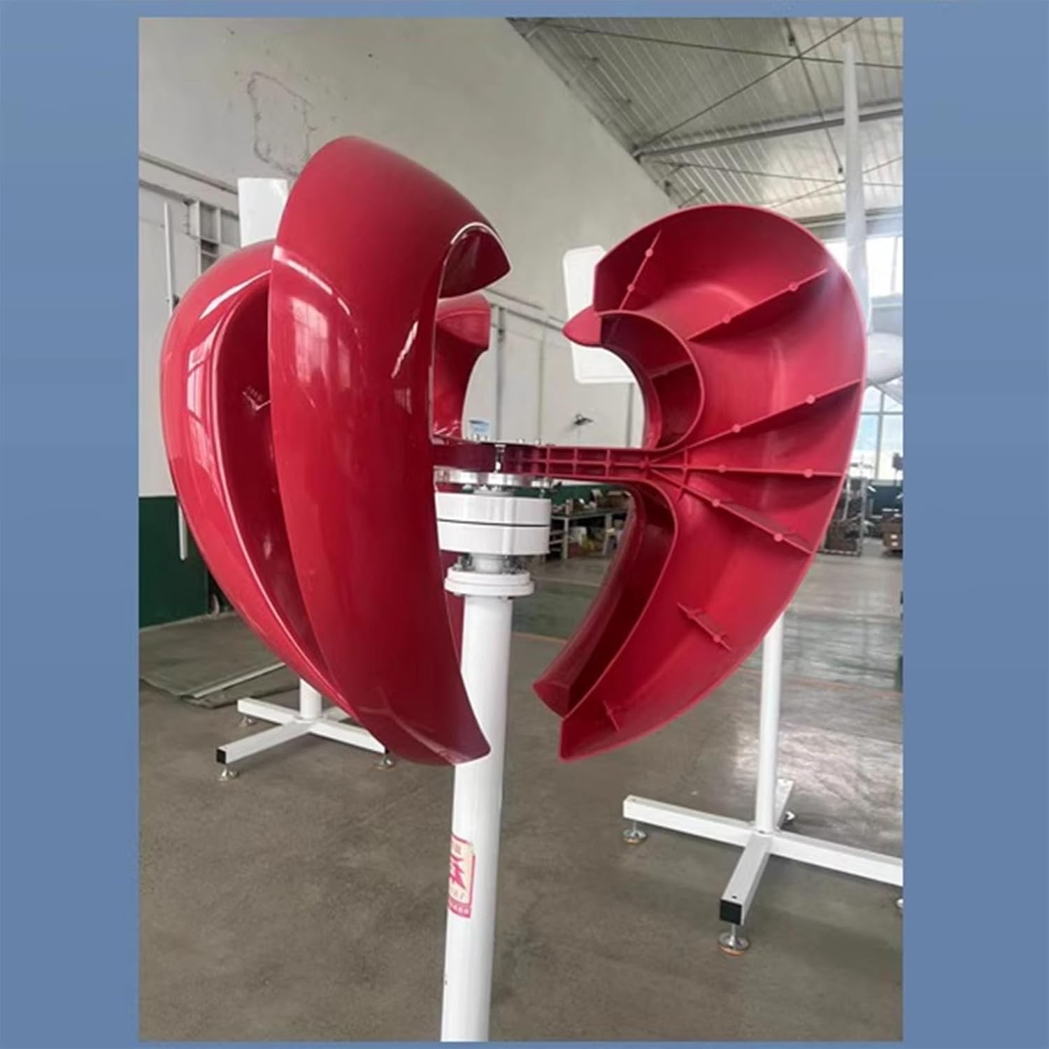 1KW Vertical Axis Wind Turbine 12v/24v/48v Permanent Magnet Synchronous Wind Turbine with Controller Household Wind and Solar Hybrid Power Generation System (Color : 48V)