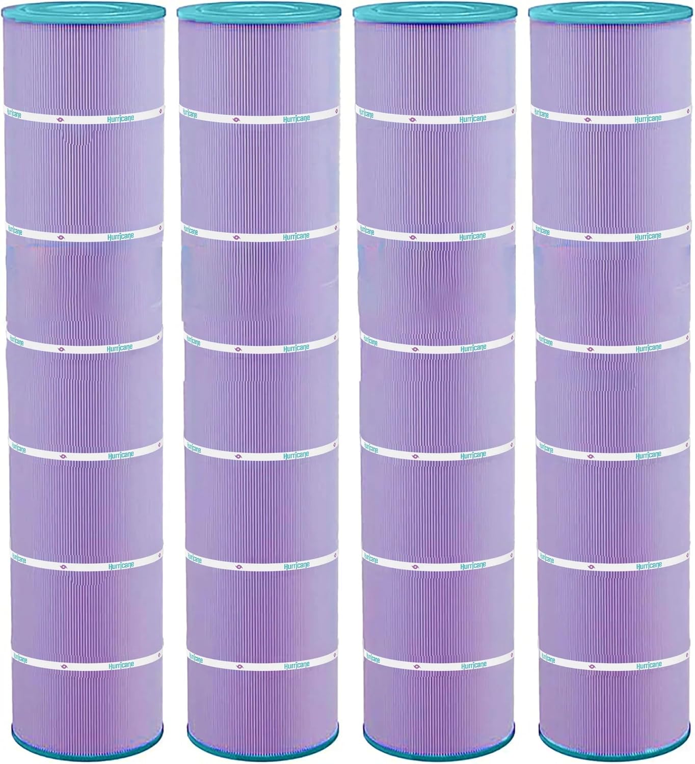 Hurricane Filters - 4 Pack HF7494-04 Platinum Purple Pool Filter Cartridge - Replacement for Pleatco PA131, Unicel C-7494, Filbur FC-1227, Hayward SwimClear C5030, C5025, C5020