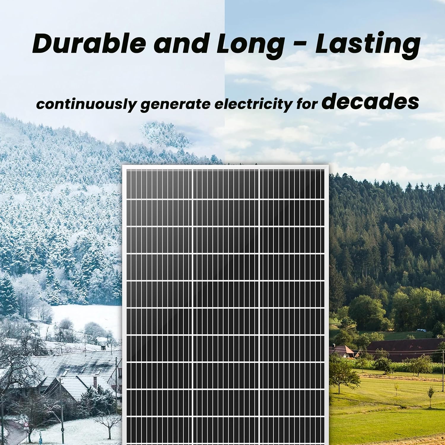 Nature's Generator Gold PE System 1800W Solar & Wind Powered Pure Sine Wave Generator + 100W Solar Panel + Power Transfer Kit, w/Infinite Expandability, Gasless to Connect Inhouse Breaker Panel