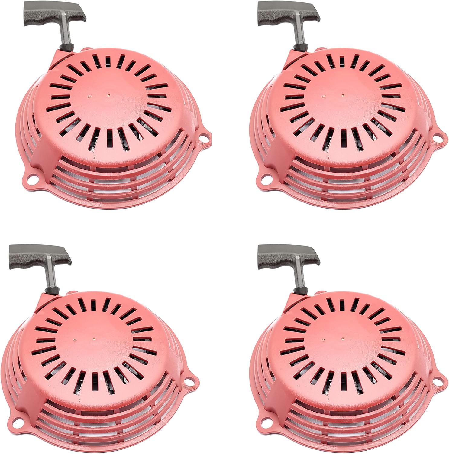 Recoil Starter Assembly Fits for Honda GX120 4HP GX160 5.5HP GX200 6.5HP Engine Motor 28400-ZE1-003ZF Generator Lawn Mower Replacement Parts of Pull Recoil Starter Assembly (Pull Plate: 4 pcs/Pack)