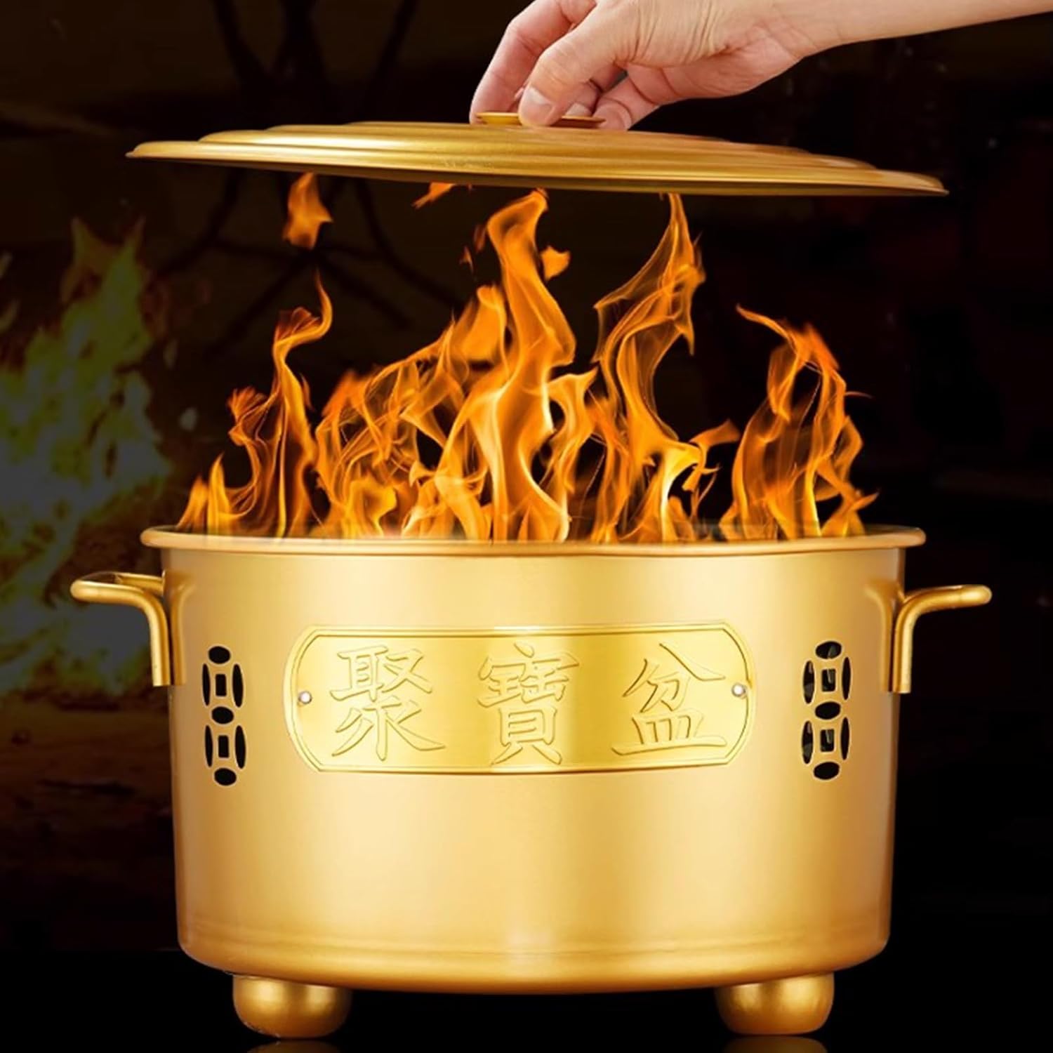 Stainless Steel Burn Barrels, Incinerator, Outdoor Fire Pit for Wood Rubbish Leaves Cardboard Joss Paper Money