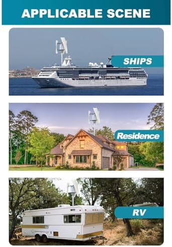 12V/24V/48V Magnetic Levitation Wind Turbine Generator - 3-Color Vertical Axis, 3KW Output, MPPT Controller, Efficient Inverter for Home & Street Energy Solutions