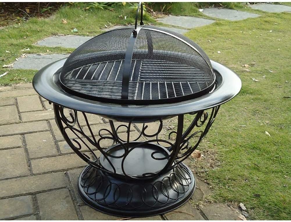 Fire Pits Outdoor Wood Burning Outdoor Fire Pits Fire Pit Indoor Stove Brazier Heating Household Carbon Stove Charcoal Outdoor Fire Grill with Cover BBQ Cooking for Outside Campingr