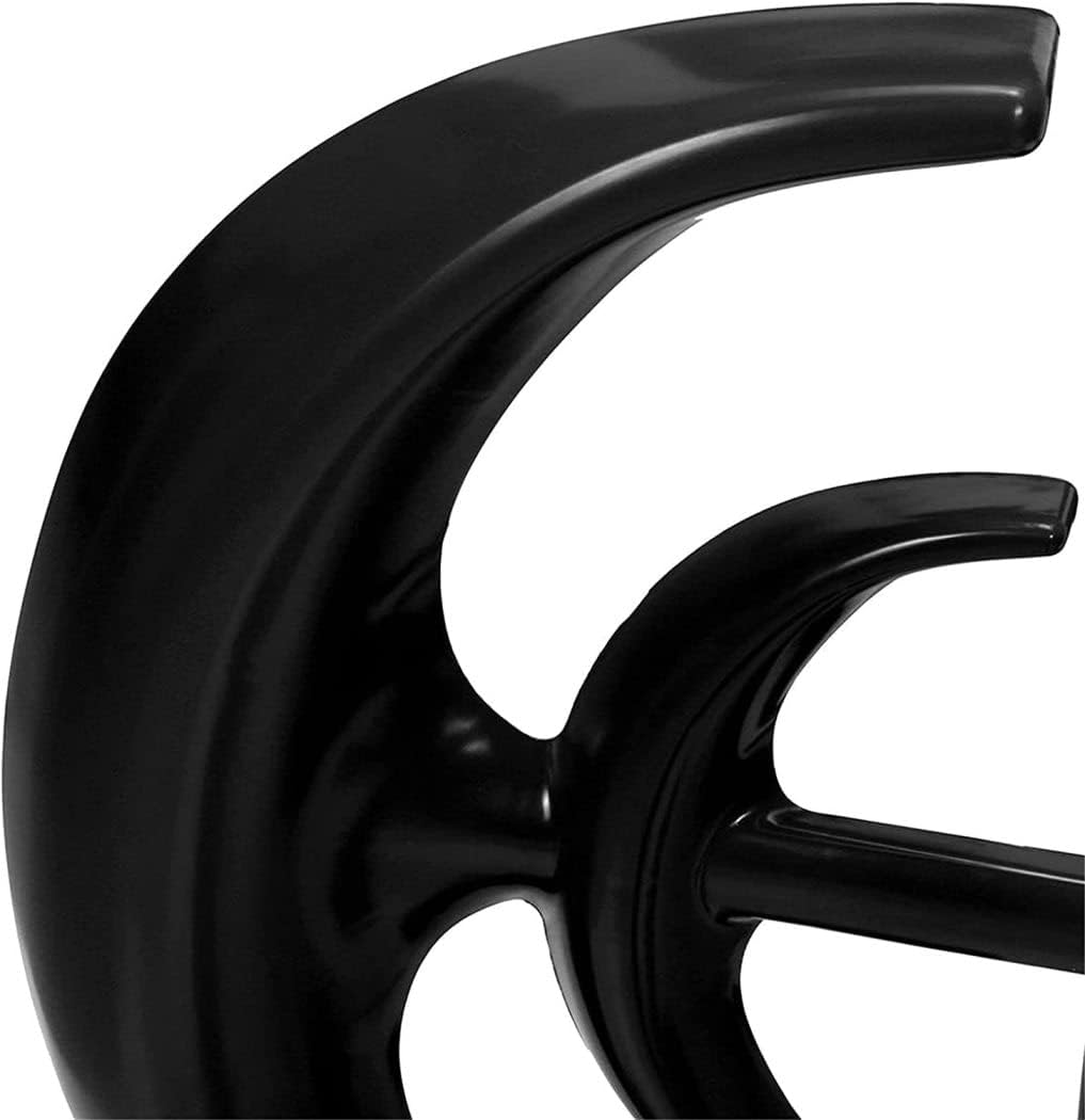 LiuSj JUnSt 9000W Vertical Axis Wind Turbines Generator Lantern 4 Blades Motor Kit Windmill Energy Charge Turbines for Home Camping(Black)