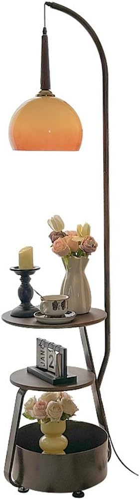 Modern Retro Living Room Floor Lamp Sofa Bedroom Bedside Table Storage Iron Table Lamp Tall Light