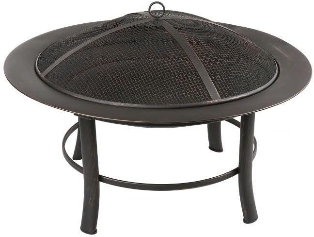 Outdoor Fireplaces Camping Fire Pit Bonfire Stove Activity Wood Basket Black Garden Decoration Heating Furnace with Baking Net Fire Pits