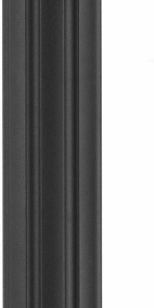 Outdoor 7' Aluminum Fluted Post Textured Black