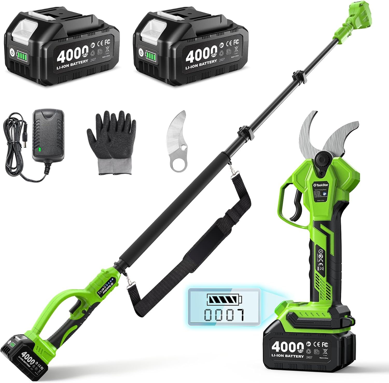 2-in-1 Electric Pruning Shears Cordless: 1.6