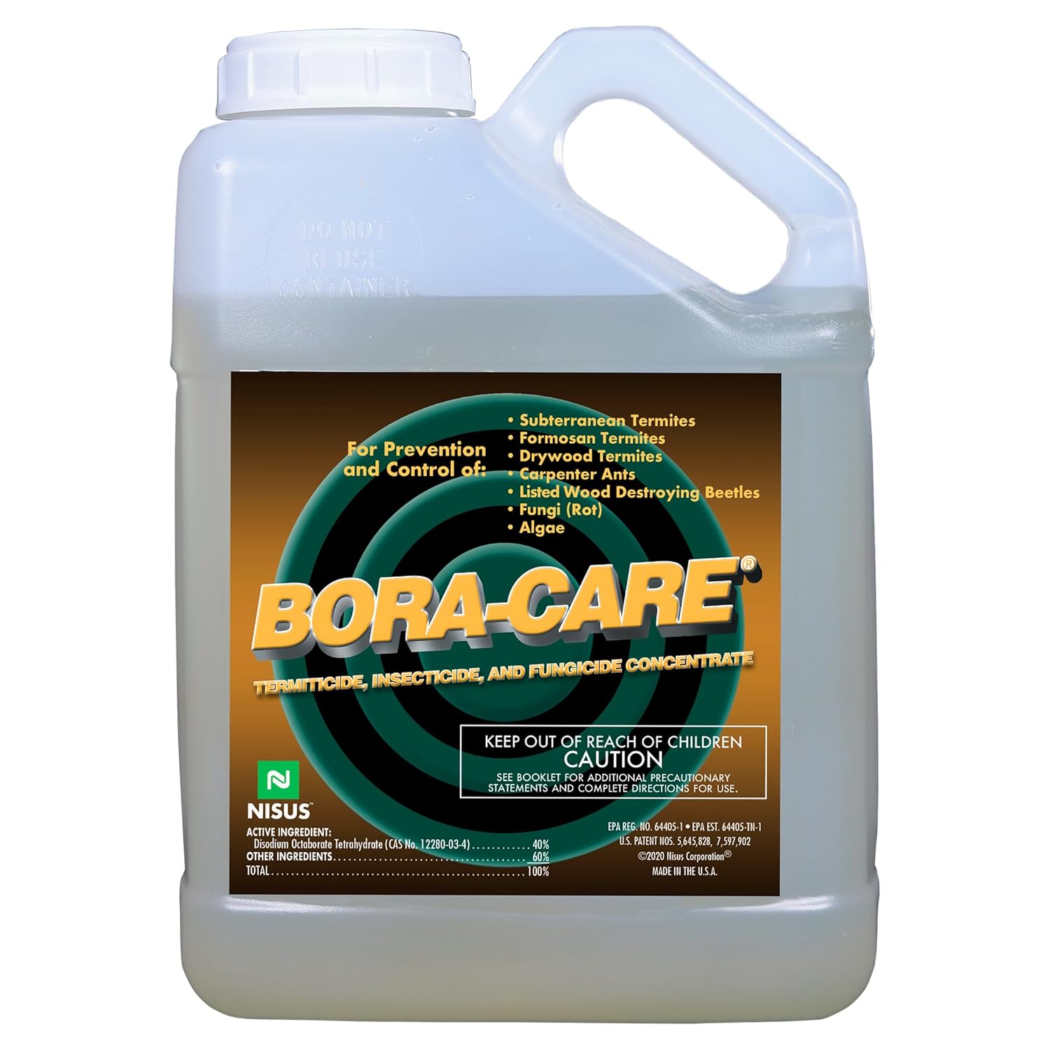 Bora-Care Termiticide Insecticide and Fungicide Concentrate, Wood Treatment for Termite and Beetle Prevention, 1 Gallon
