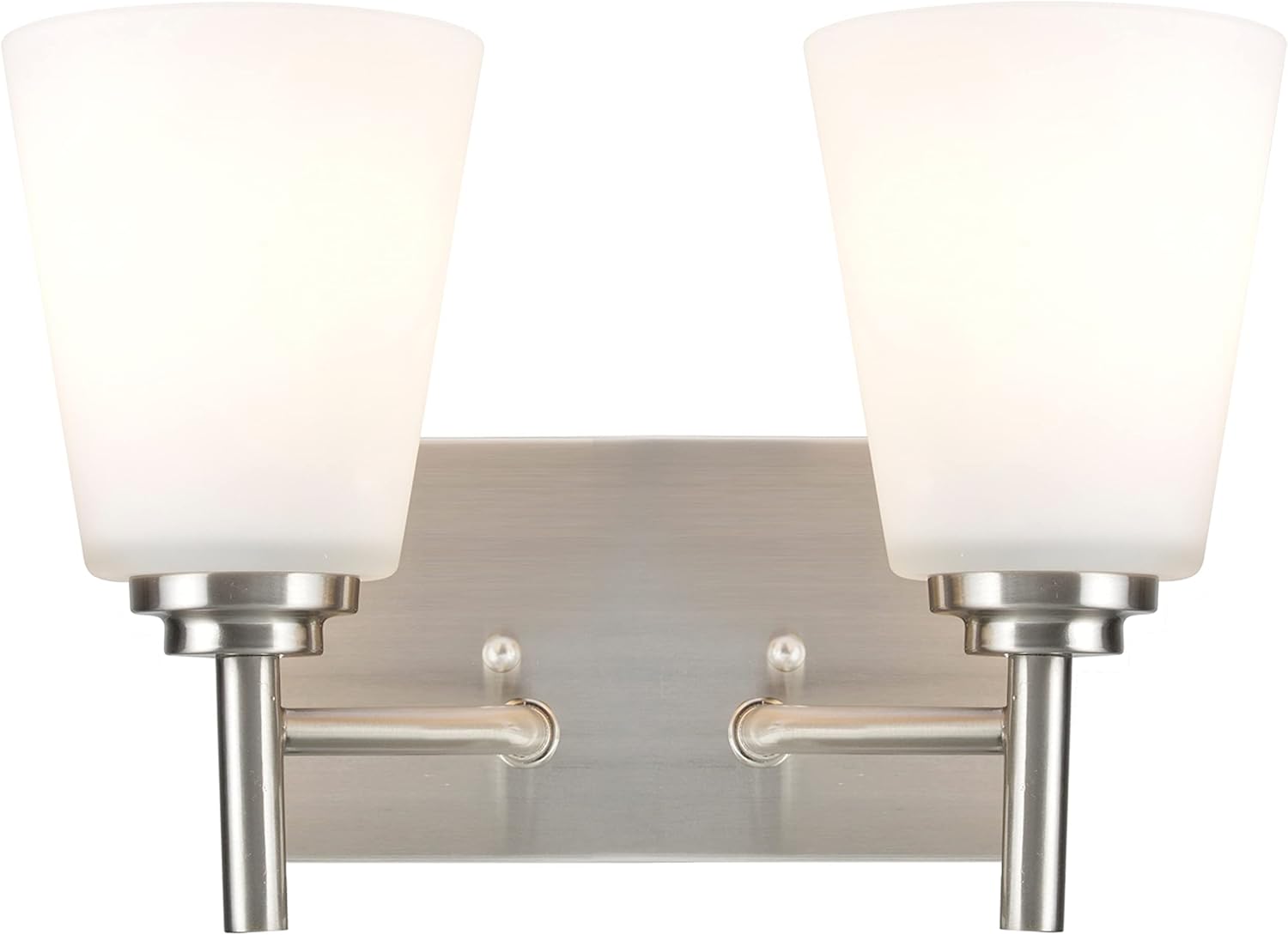 Aspen Creative 62113, Two-Light Metal Bathroom Vanity Wall Light Fixture, 12 1/2