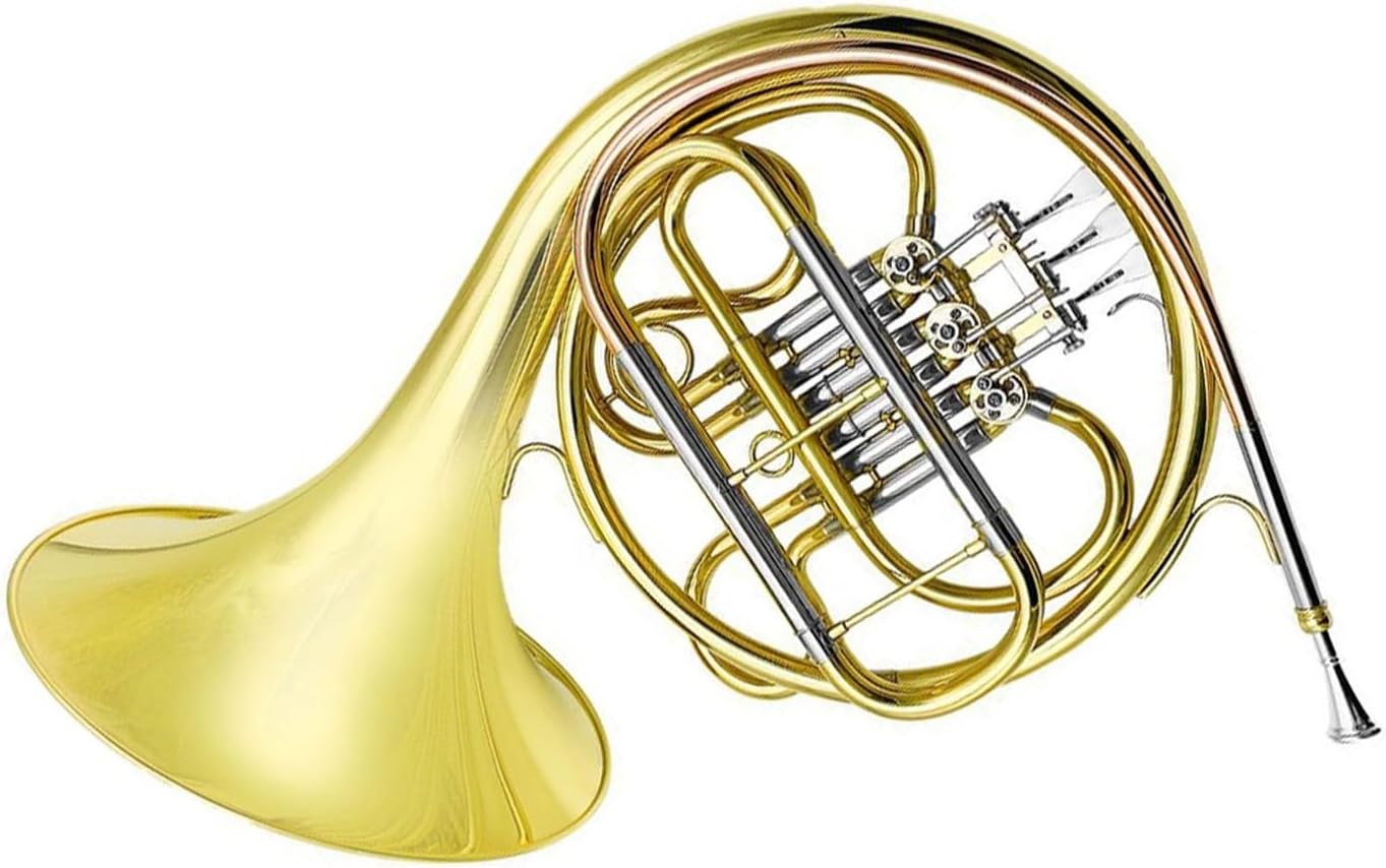 4 Key French Horn F Key Three Key Single Row Instrument Brass Lacquer Gold French Horn Beginner Professional Performance