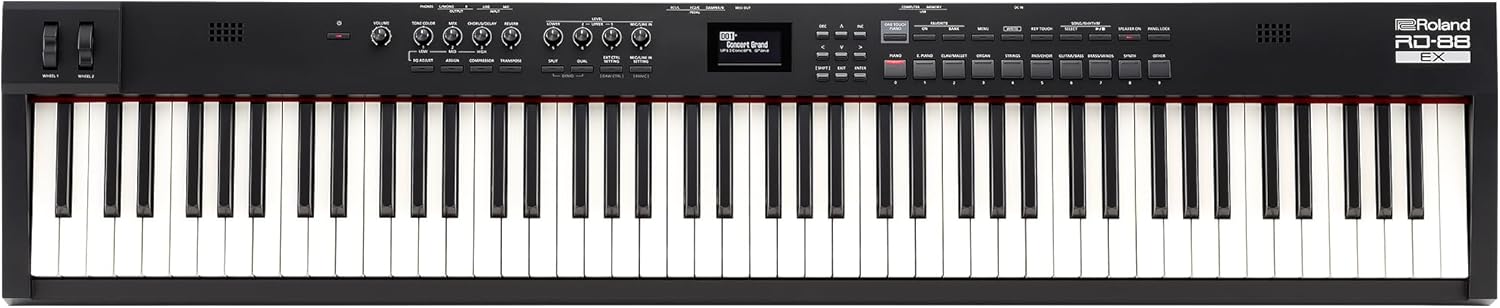 Roland RD-88 EX Stage Piano | 88-Note Keyboard with Expanded Sounds & Supreme Durability | SuperNATURAL Technology | ZEN-Core Engine with Over 3000 Onboard Sounds | Onboard Stereo Speakers