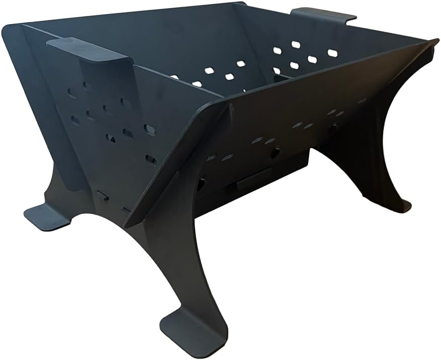 Portable Fire Pit by Lyno & Kay (Black, 20X20X14)
