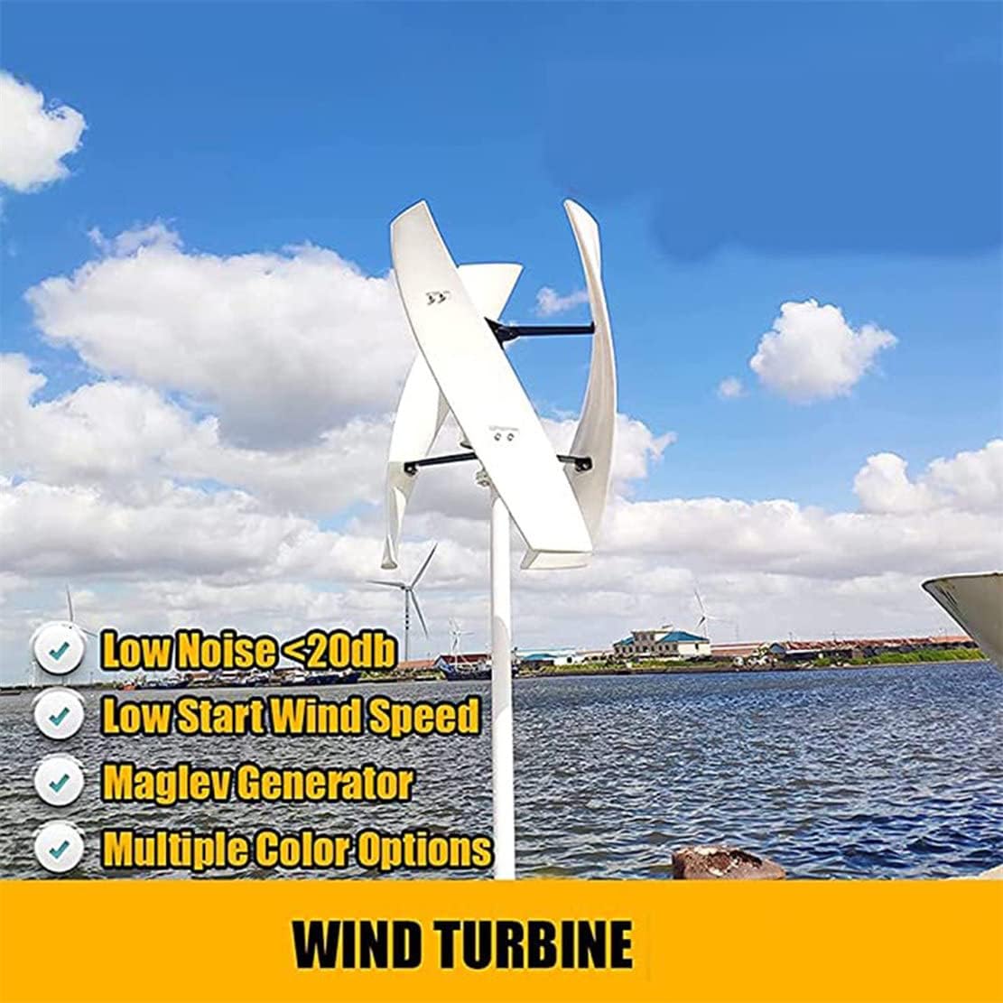 3 Blade Vertical Wind Generator 3000W/5000W 12V/24V/48V Wind Power Turbines Generator, Magnetic Floating Axle Wind Generator for Family Home,3000W-24V