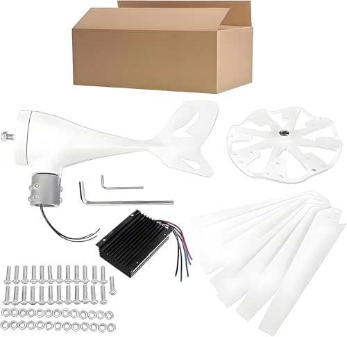 10,000W Wind Turbine Generator Kit - 12V/24V/48V, 8 Blades with MPPT Controller for Home, Boats & RV Charging - Efficient Renewable Energy Solution