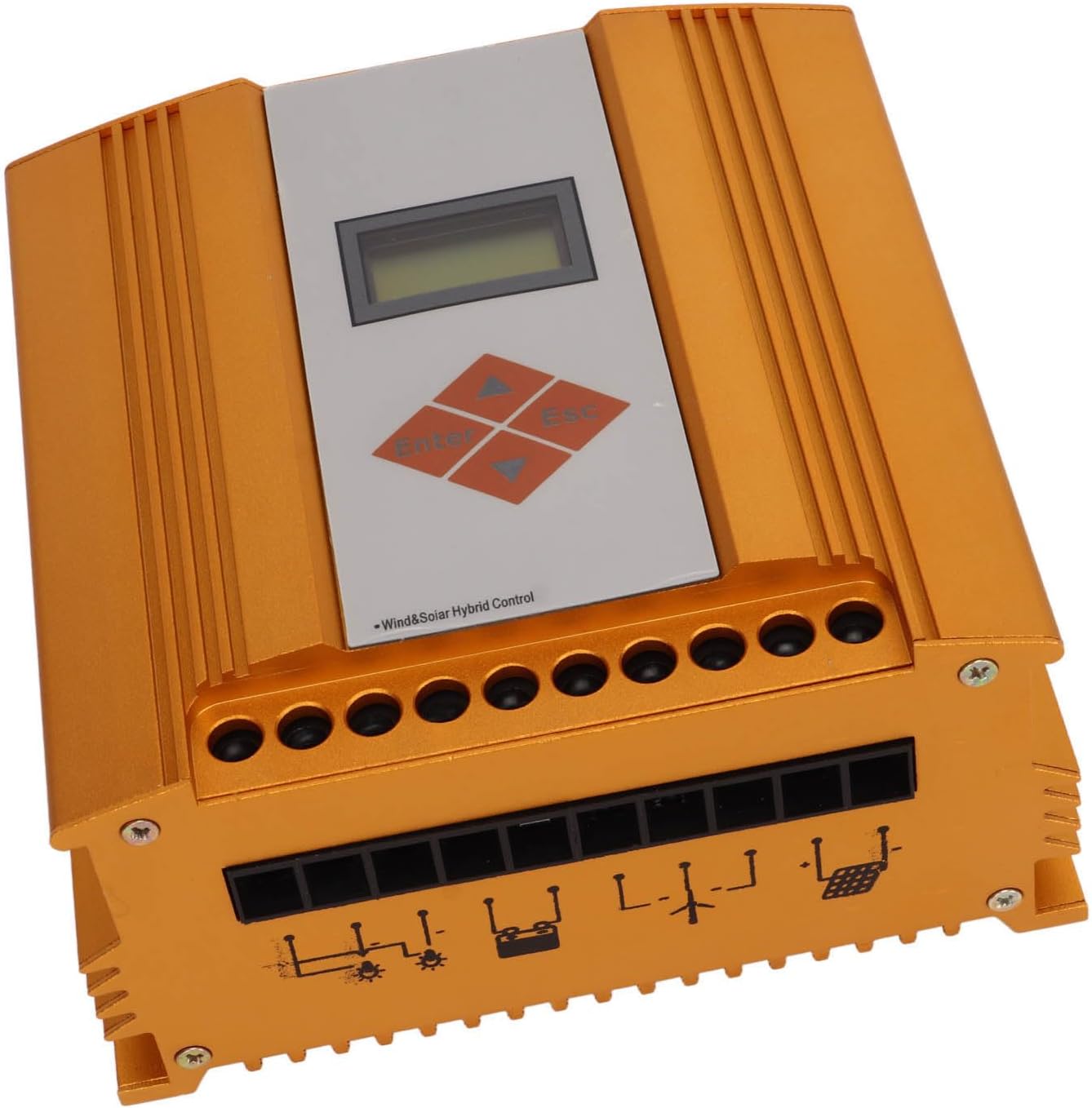 Wind Solar Hybrid Charge Controller Intelligent Regulator Stable Charging for Home Monitoring System (24V)