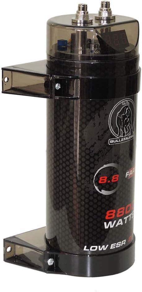 Audiopipe BCAP8.8 Bullz Audio 8.8 Farad Capacitor With Digital Voltage Display