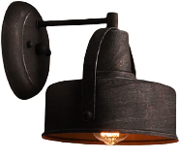 Black Outdoor Sconce Porch Lights Wall Mount Matte Black Industrial Wall Lighting Fixtures for for Garage Patio Balcony Doorway,UL Listed