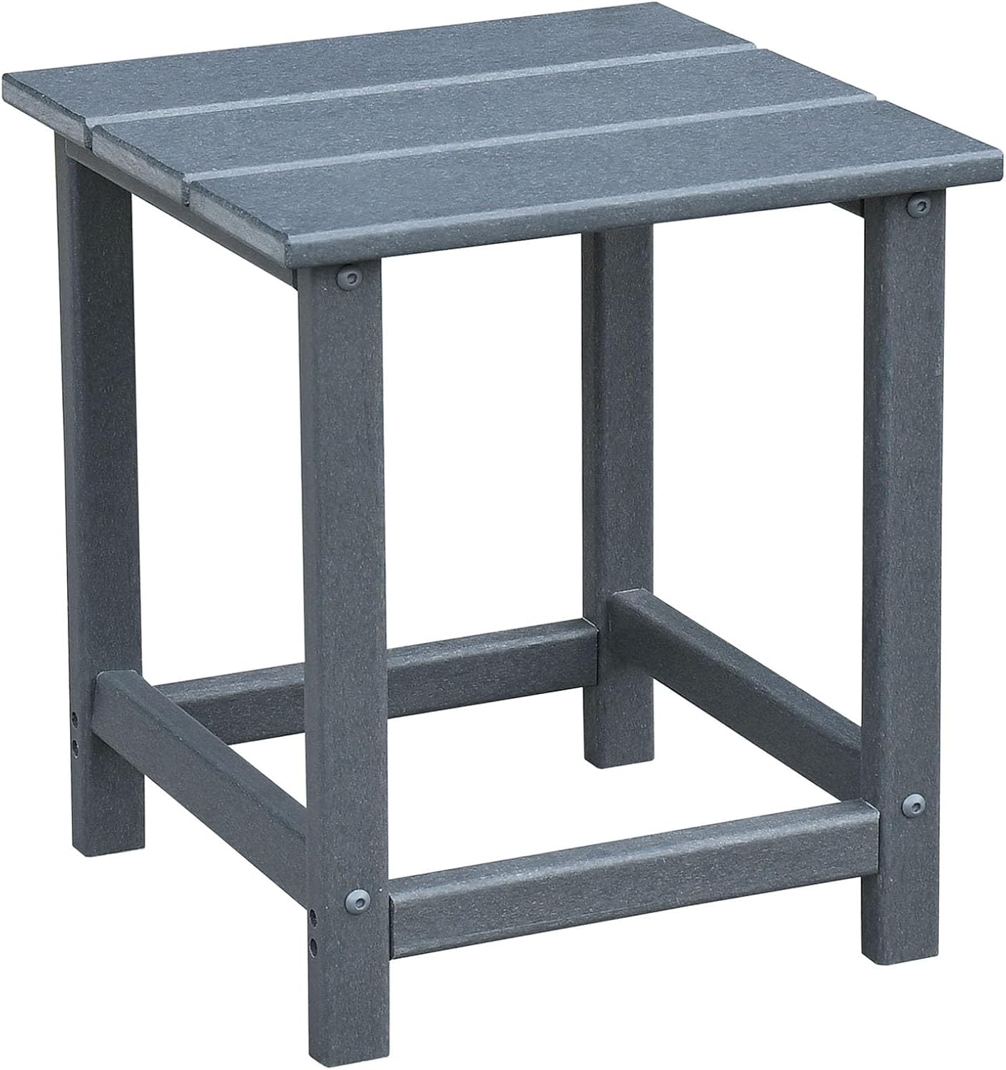 3-Piece Adirondack Chairs Set of 2 and Patio Table,Plastic Patio Firepit Chair with Cup Holder& High Backrest, Adirondack Chair for Outdoor, Patio, Garden, Beach(Grey-3)