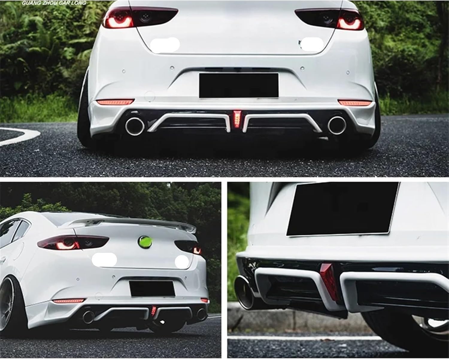 Car Body Kit Compatible For Mazda 3 Angkersela 2020-2021 Front Lip Rear Lip Side Skirt Other Accessories