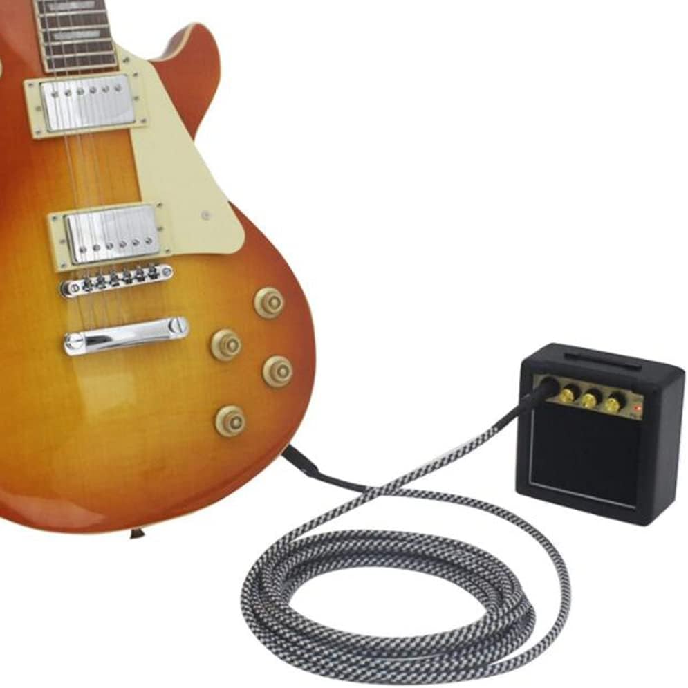 Guitar Amplifier Small Guitar Speaker Connect with Earphones Not Affect Others Two Power Supply Methods Suitable for Electric Guitars Folk Guitars