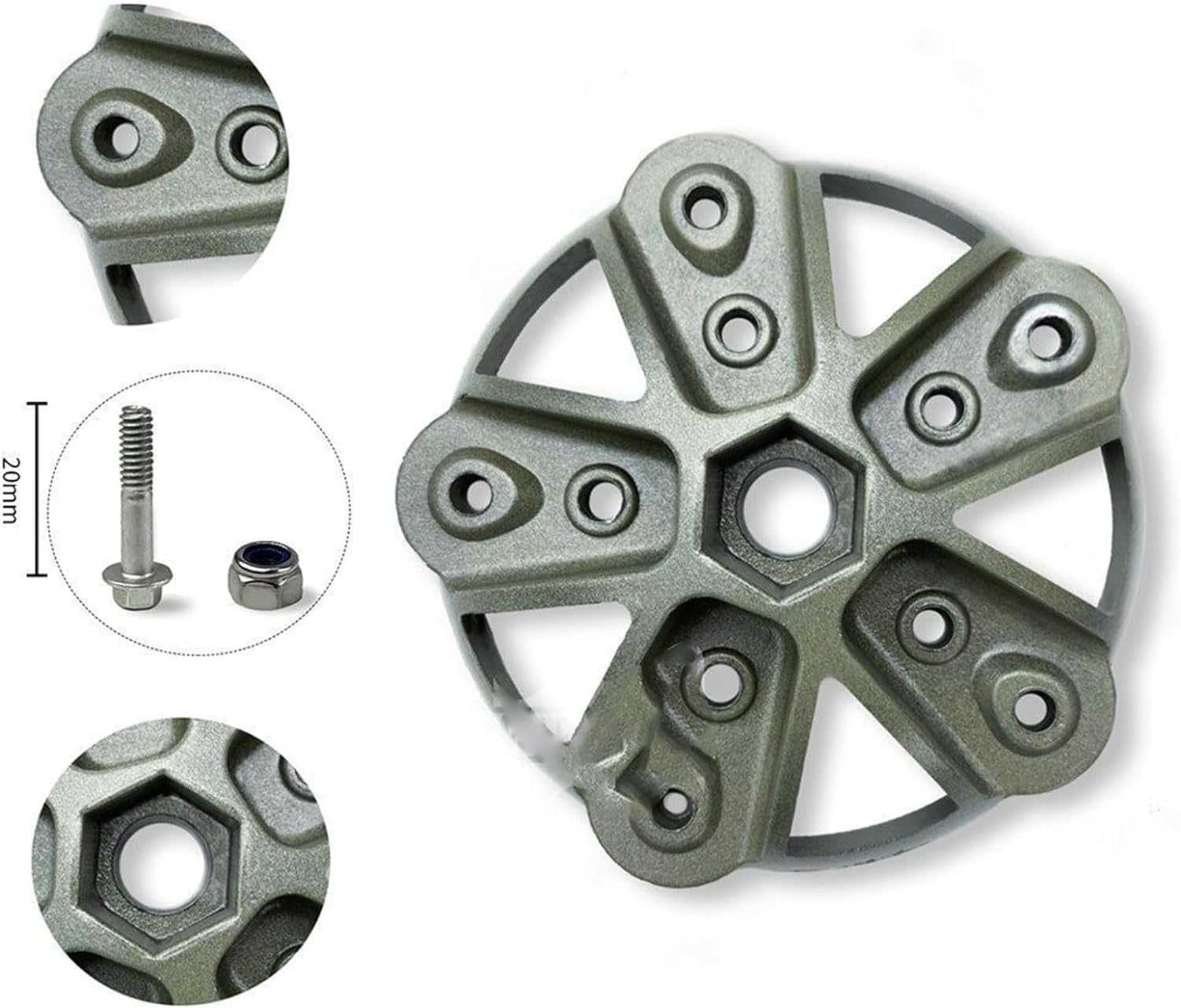 CAJUCA 3/5/6 Blade Hub Cover Home Wind Turbine Generator Suitable for 3 5 6 Blade Durable Universal Hub